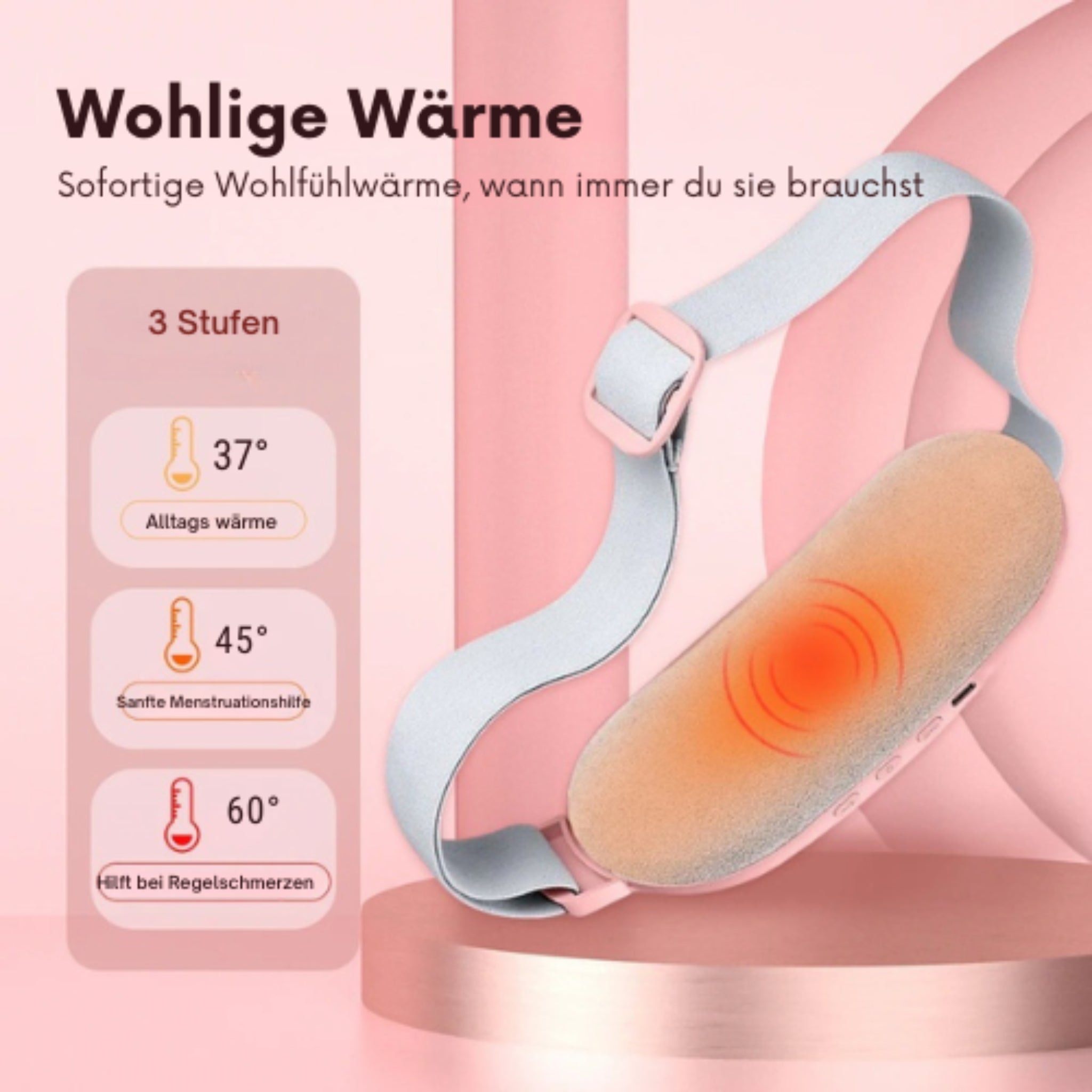Sag Tschüss zu Periodenschmerzen: Wärmegürtel für deine Periode