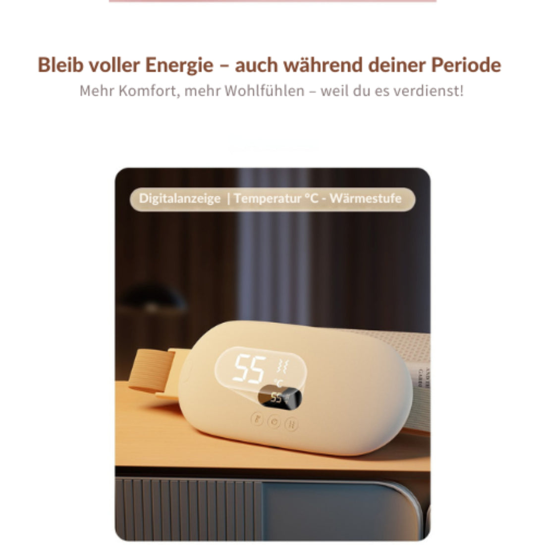 Sag Tschüss zu Periodenschmerzen: Wärmegürtel für deine Periode